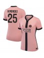 Paris Saint-Germain Nuno Mendes #25 Tredjedrakt Dame 2024-25 Korte ermer